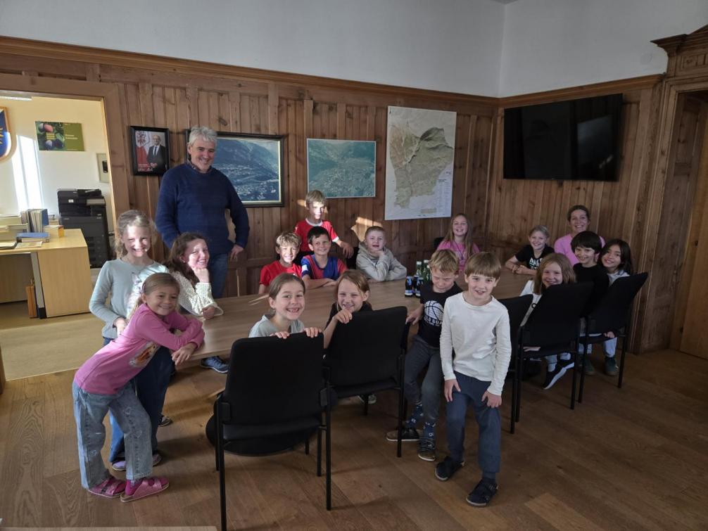 Besuch beim Bürgermeister